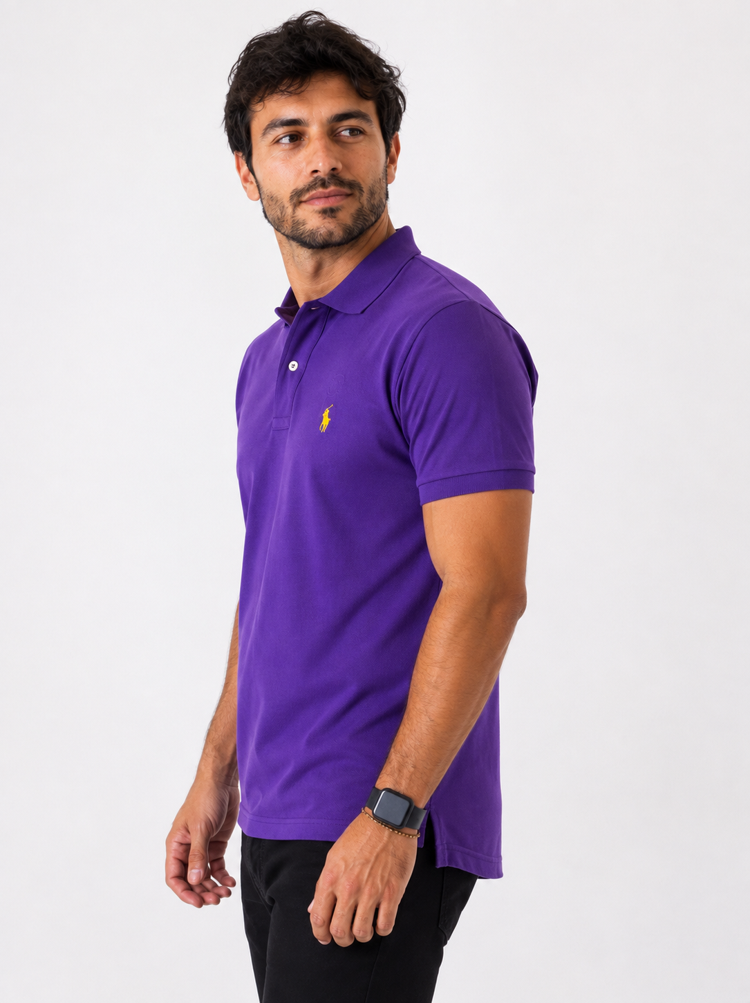 Camisa Gola Polo RL Roxo