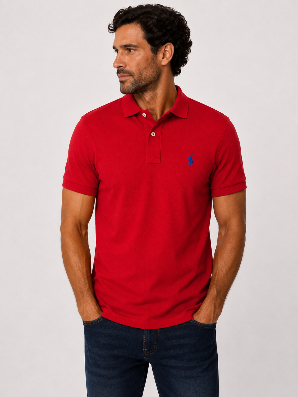 Camisa Gola Polo RL Vermelha