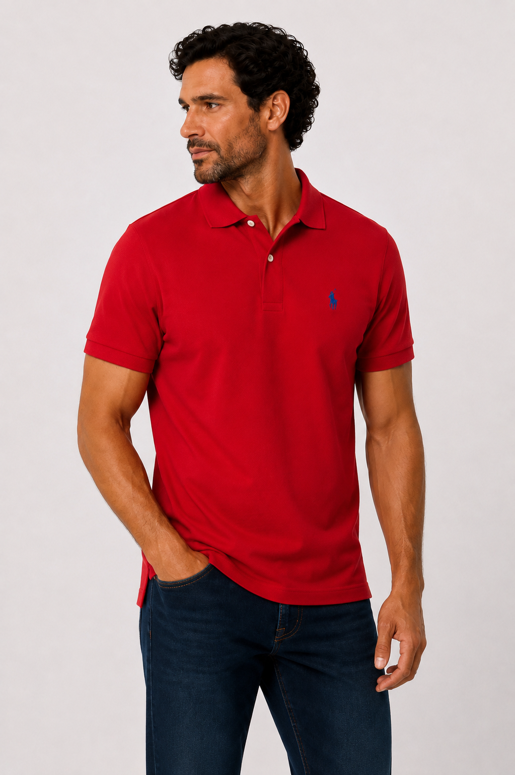 Camisa Gola Polo RL Vermelha