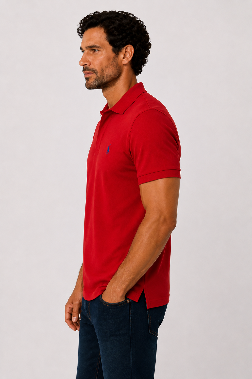 Camisa Gola Polo RL Vermelha
